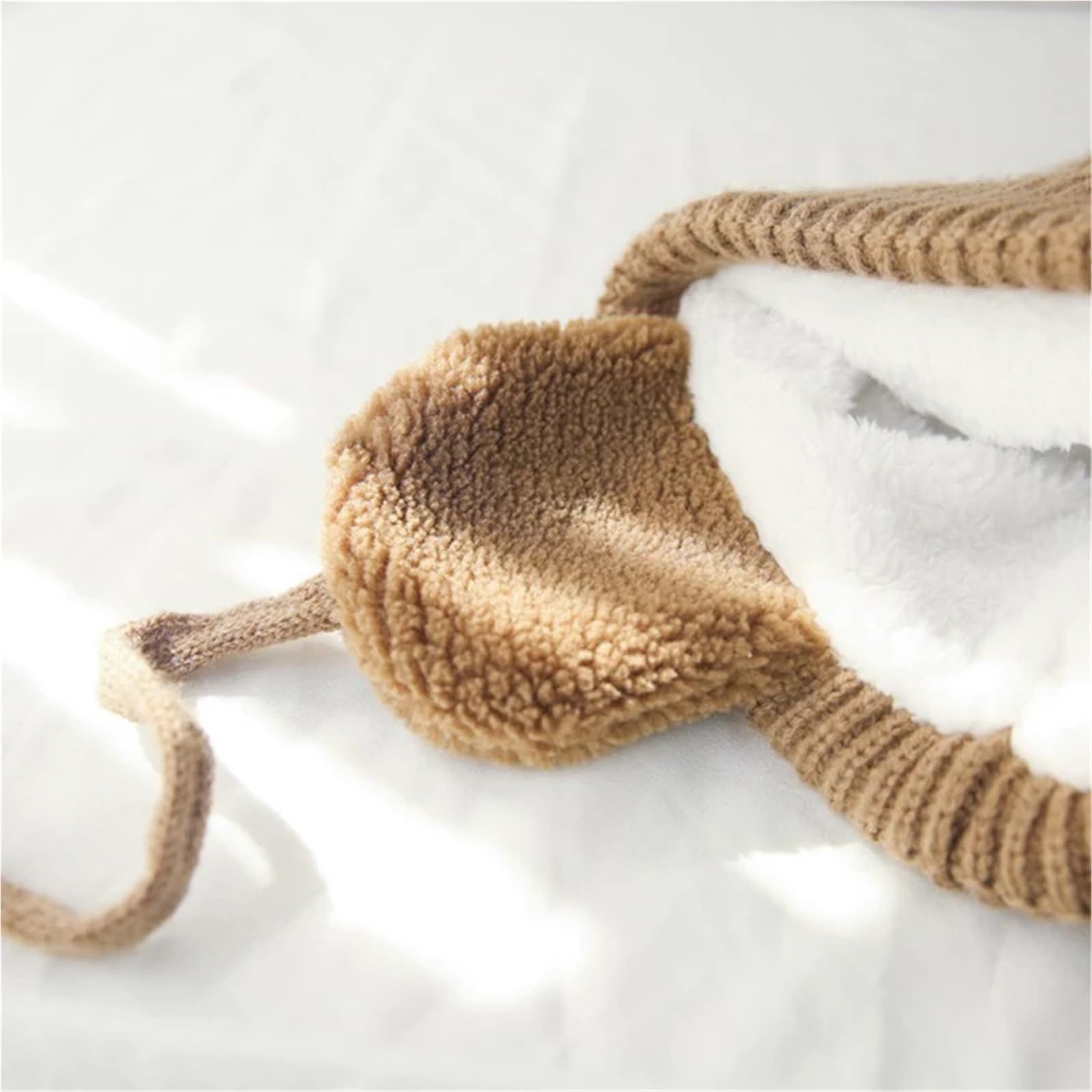 Adorable Pompom Baby Winter Hat – Thick Plush Knitted Earflap Beanie for Boys & Girls, Warm Ear Protection Cap(1)
