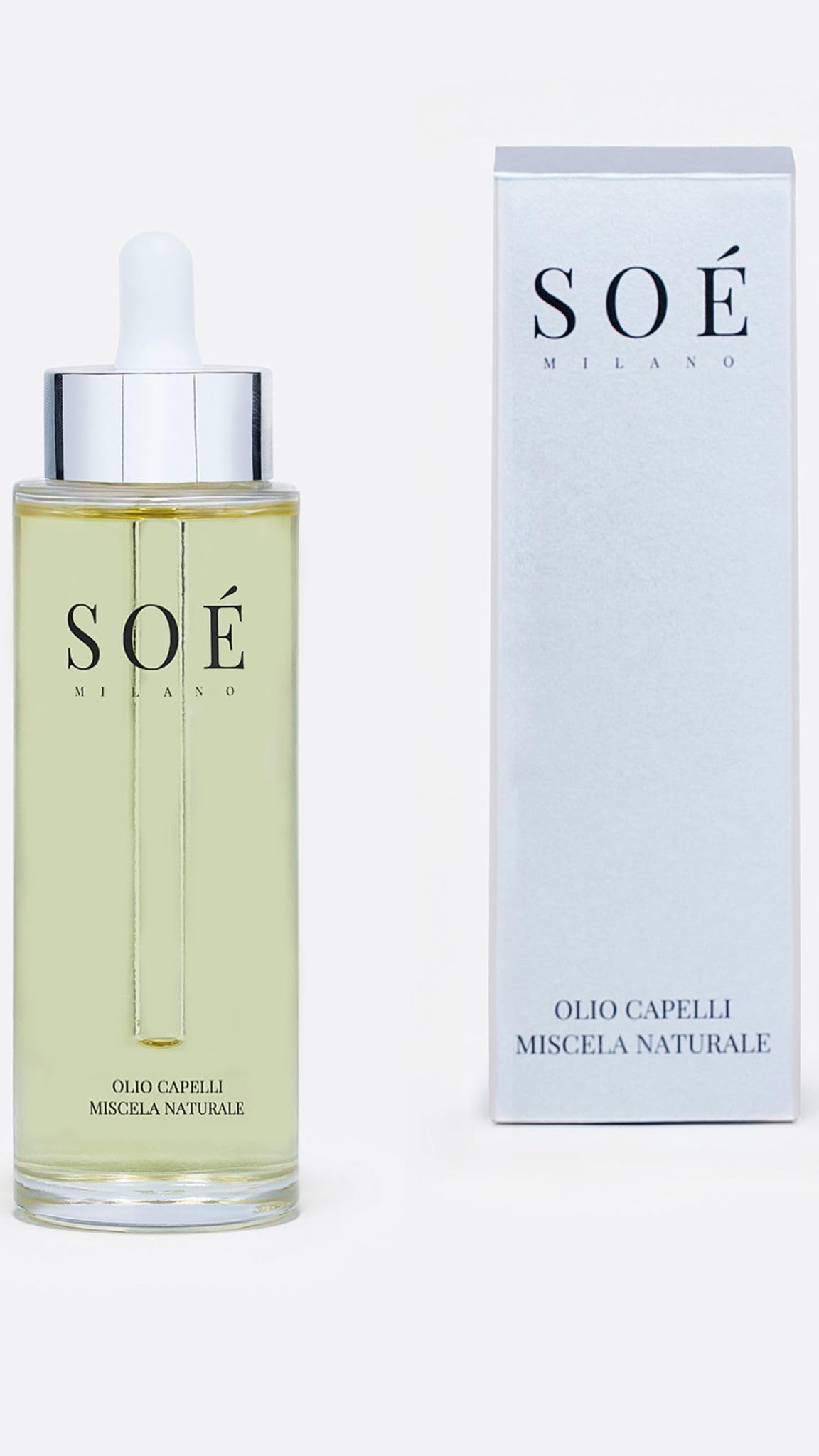 Naturalna mieszanka luksusowych olejków do włosów dla kobiet. Wyprodukowano we Włoszech. Olejki arganowe i jojoba, witamina C i witamina E. formuła bardzo szybkie wchłanianie, bez dodatku silikonu