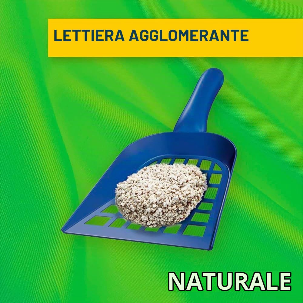 Catsan Natural, lettiera biodegradabile per gatti, efficace neutralizzazione degli odori e blocco dell'umidità