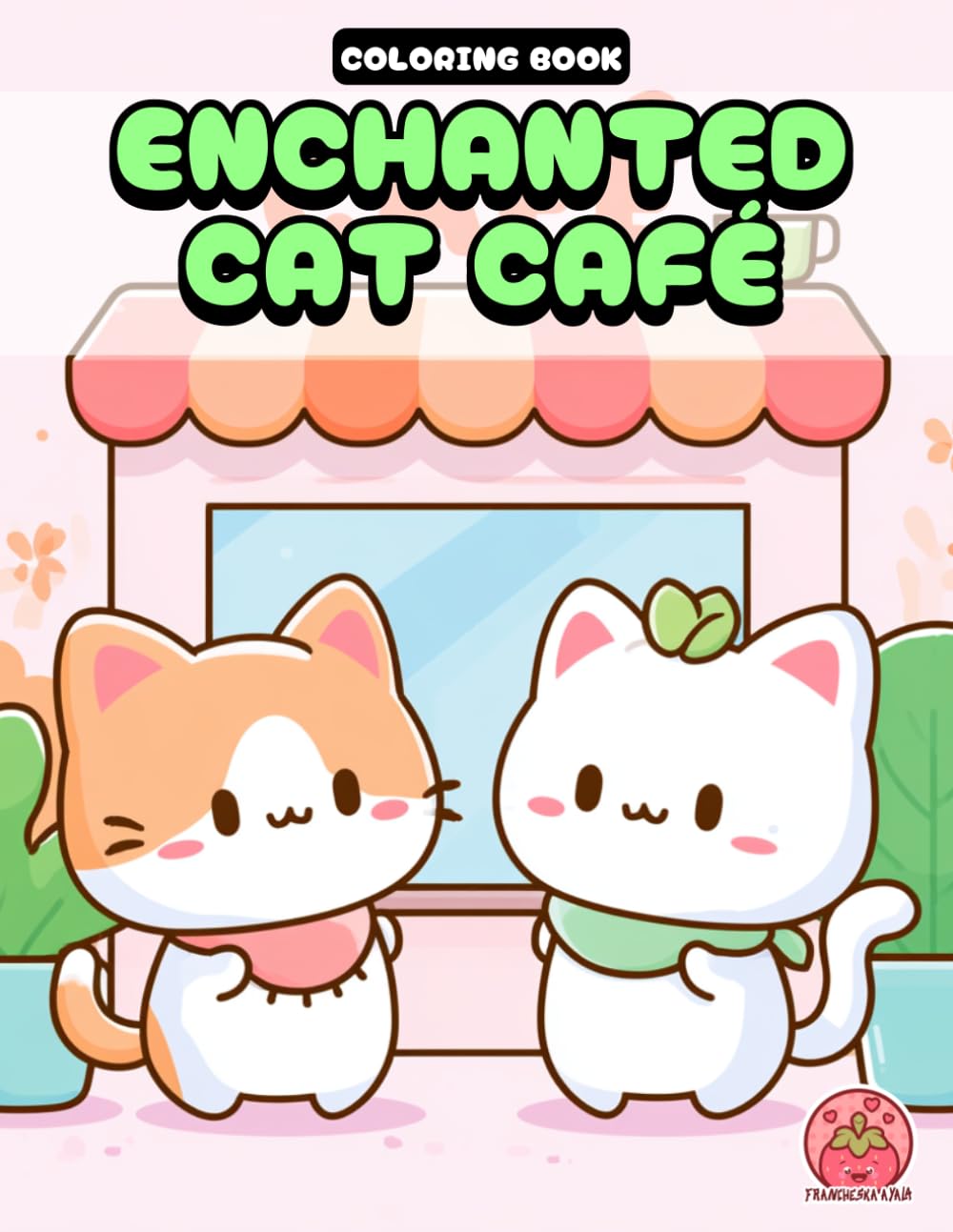 Enchanted Cat Café: Bold & Easy Coloring Book