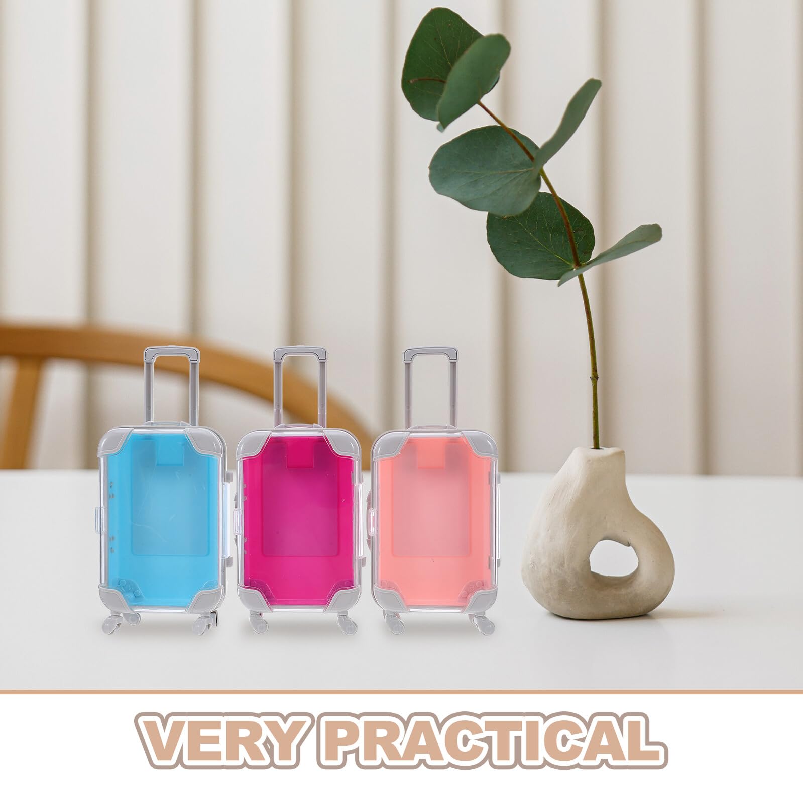 Levemolo 3stücke Pack Mini-koffer-schmuckschatullen aus Kunststoff Kleine Reise-organizer-boxen als Gastgeschenkboxen Schmuckhalter für Hochzeiten Geburtstage und Feiertage