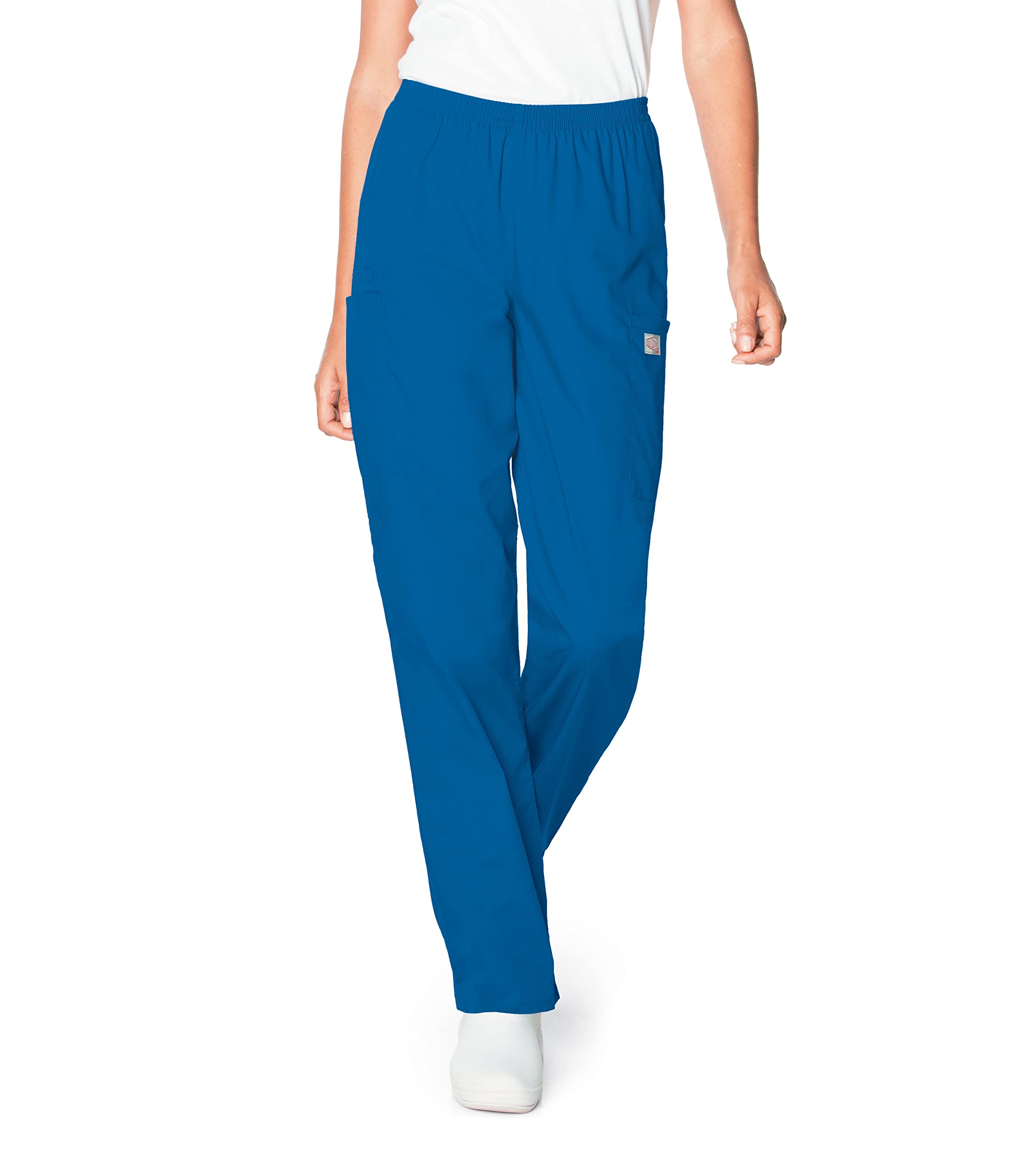 Landau Scrub Zone Relaxed Fit 3-Pocket Elastic Cargo Scrub Pants for Women 83221