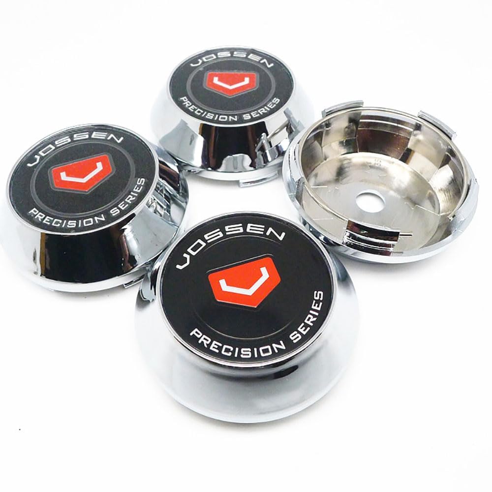 WxsDsq Wheel Center Hub Centre Caps 65MM 4 PCS Compatible with for VOSSEN Vossen 2024 Hubcaps ABS Alloy Ring,F