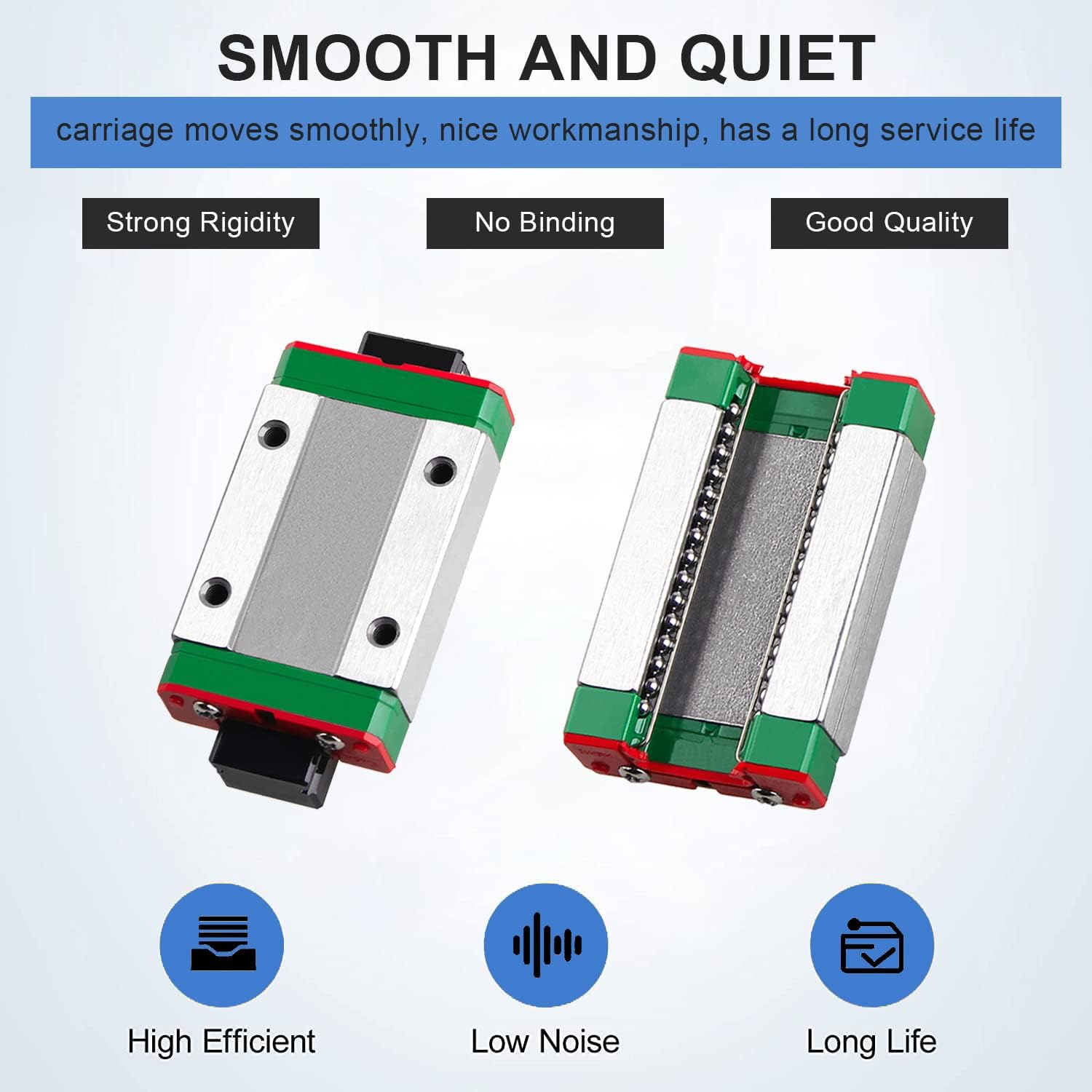 MGN12 Mini guida lineare, 400mm Guida Di Scorrimento Lineare guide lineari scorrevoli Con 2 MGN12B Blocco, Guida Scorrevole Lineare Rail Guida Cuscinetto Lineare per Stampante 3D Macchine CNC