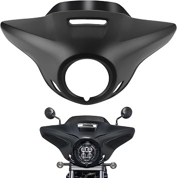Headlight Cowl Dark Smoke Windshield Fit for Rebel 1100 21-26, Matte Black | Front Fairing Cowl Fits CMX 1100T/DCT 23-26, Touring Wind Protection, Durable ABS Fairing, PC Construction, Manual Included