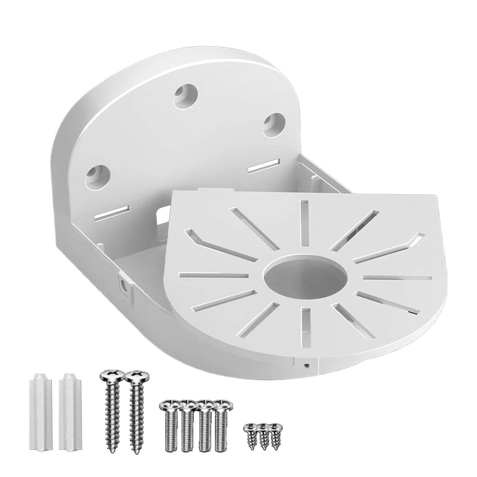 Bbajszx Wall Mount Bracket For 3Inch Dome Security Cameras Lightweight Base Indoor Outdoor Surveillances Installation Hemispheric Security Camera Holder