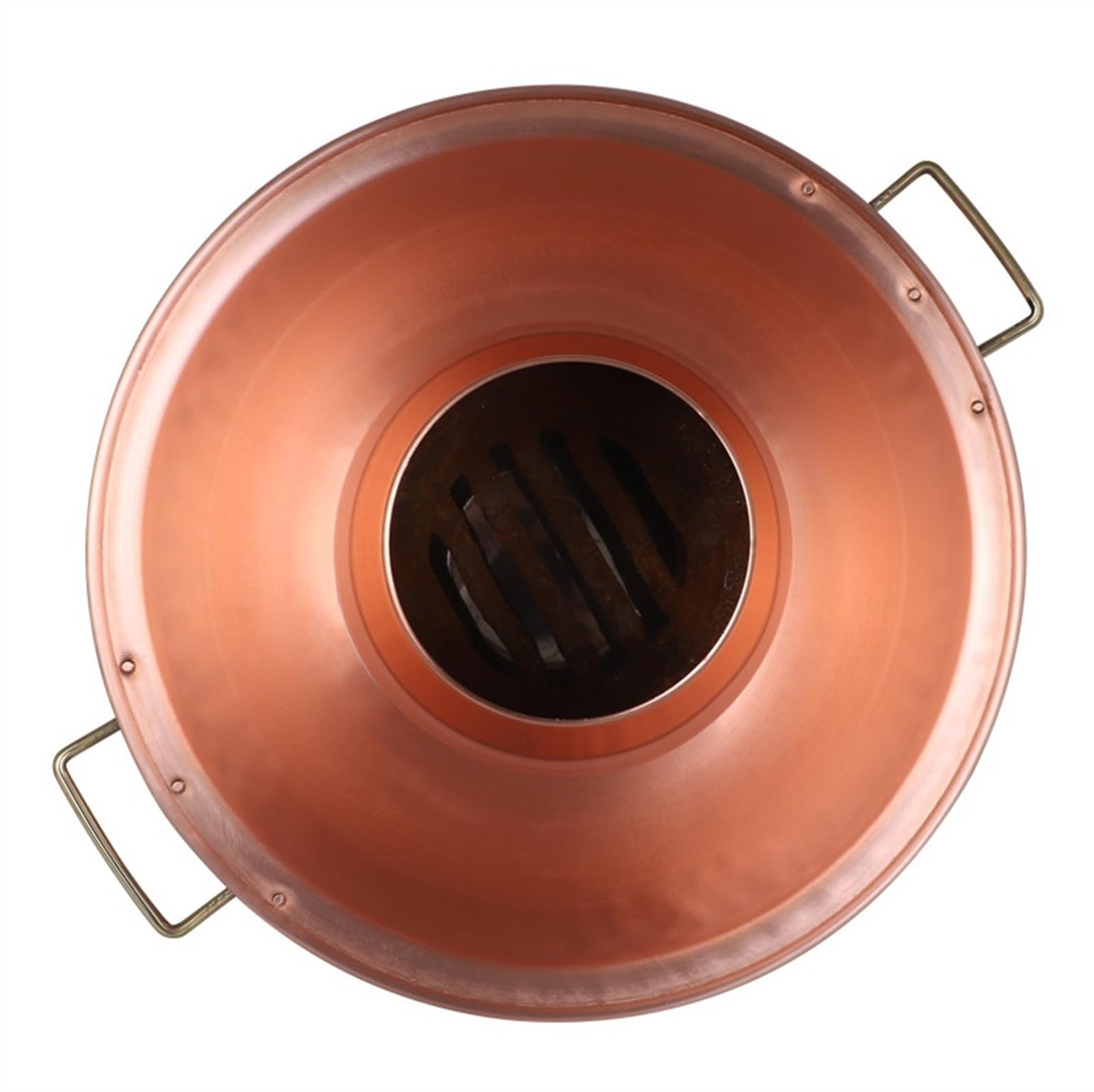 Olla caliente china de cobre grueso para hervir y enjuagar, olla caliente de doble propósito, olla caliente de cobre, A-36 cm