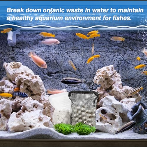 Sukh 3 Bags Ceramic Rings for Aquarium Filter - 425g Bio Ceramic Media Balls Replacement Biological Material Remover for Aquarium,Fish Tank,Pond,Canister Filter with 3 Mesh Bags - Thumbnail 6