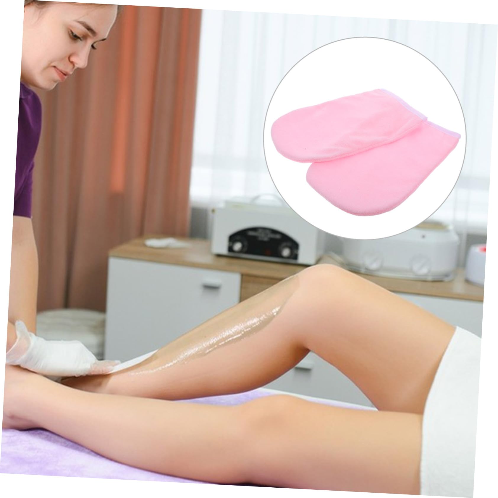 KOMBIUDA Gloves for Paraffin Wax Treatment Spa Mittens Moisturizing Gloves for Hand Skin Care