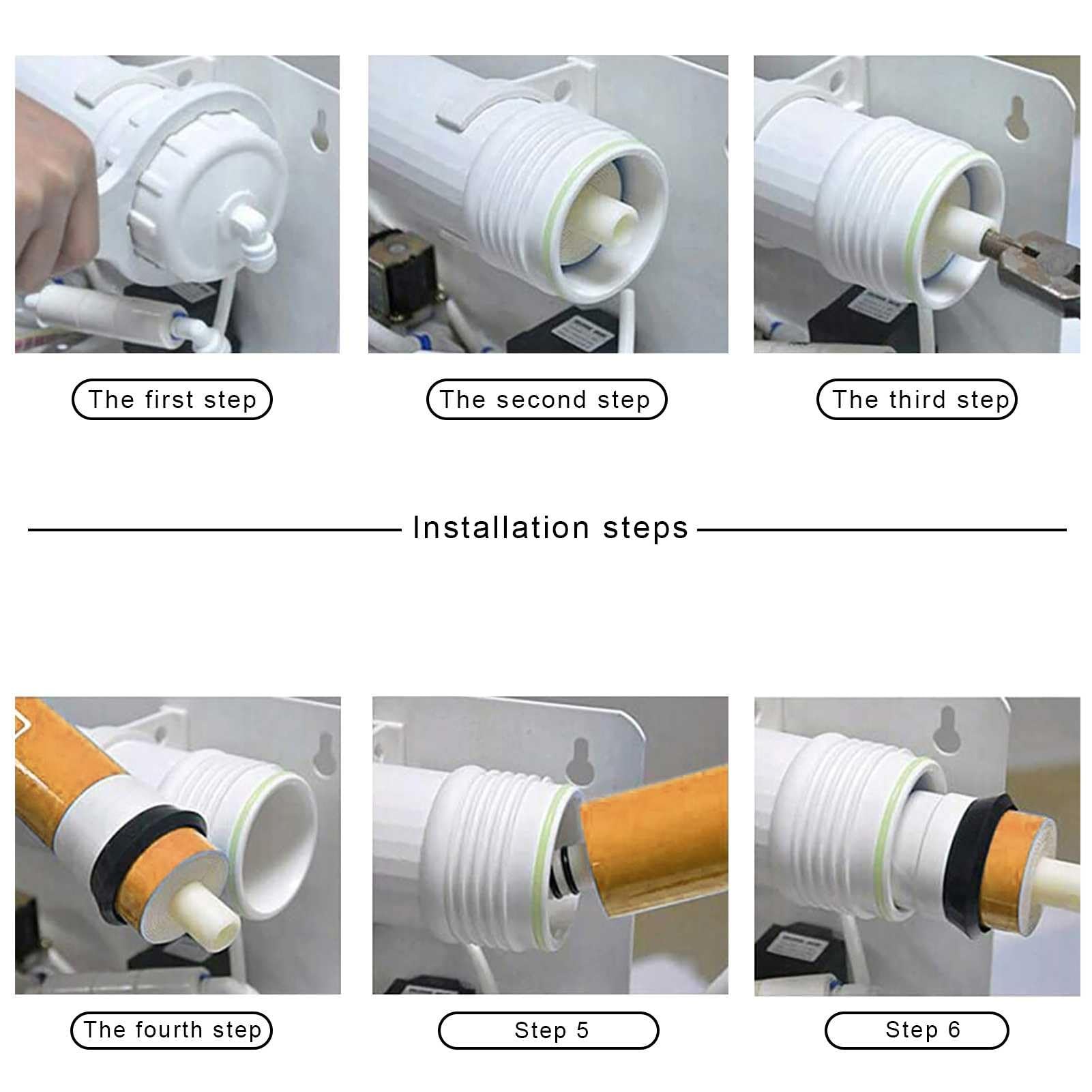 1 filtro a membrana RO di ricambio, filtro a membrana per osmosi inversa da 11,75"x1,75", per sistema di filtrazione dell'acqua potabile RO sottolavello, oro(3213-800G)