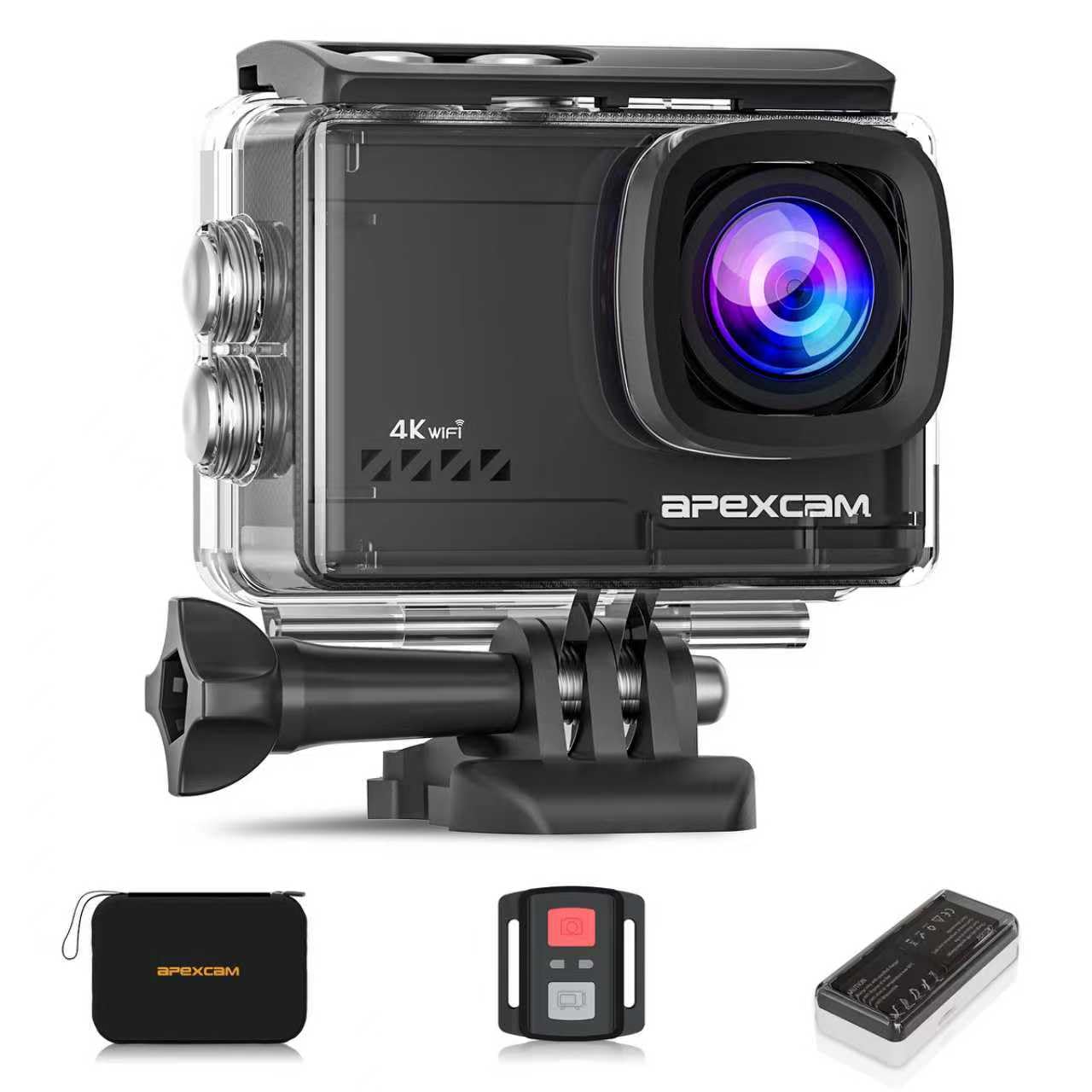 Amazon.com : Apexcam M80 AIR 4K 60FPS 64MP EIS WiFi Action Camera