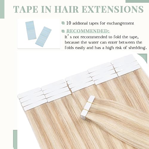 Miniatura 5 de Rich Choices Extensiones de cabello humano con cinta, 40 unidades, 3.53 oz, 100% Remy, extensiones de cabello humano real, extensiones de cabello