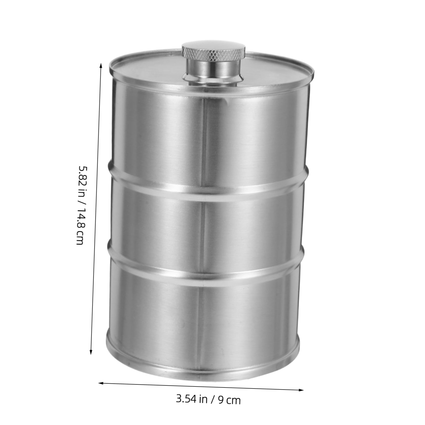 GRIRIW Small Wine Bottle Camping Flask Stainless Steel Whisky Wine Flask Beer Barrel Cooler for Outdoor