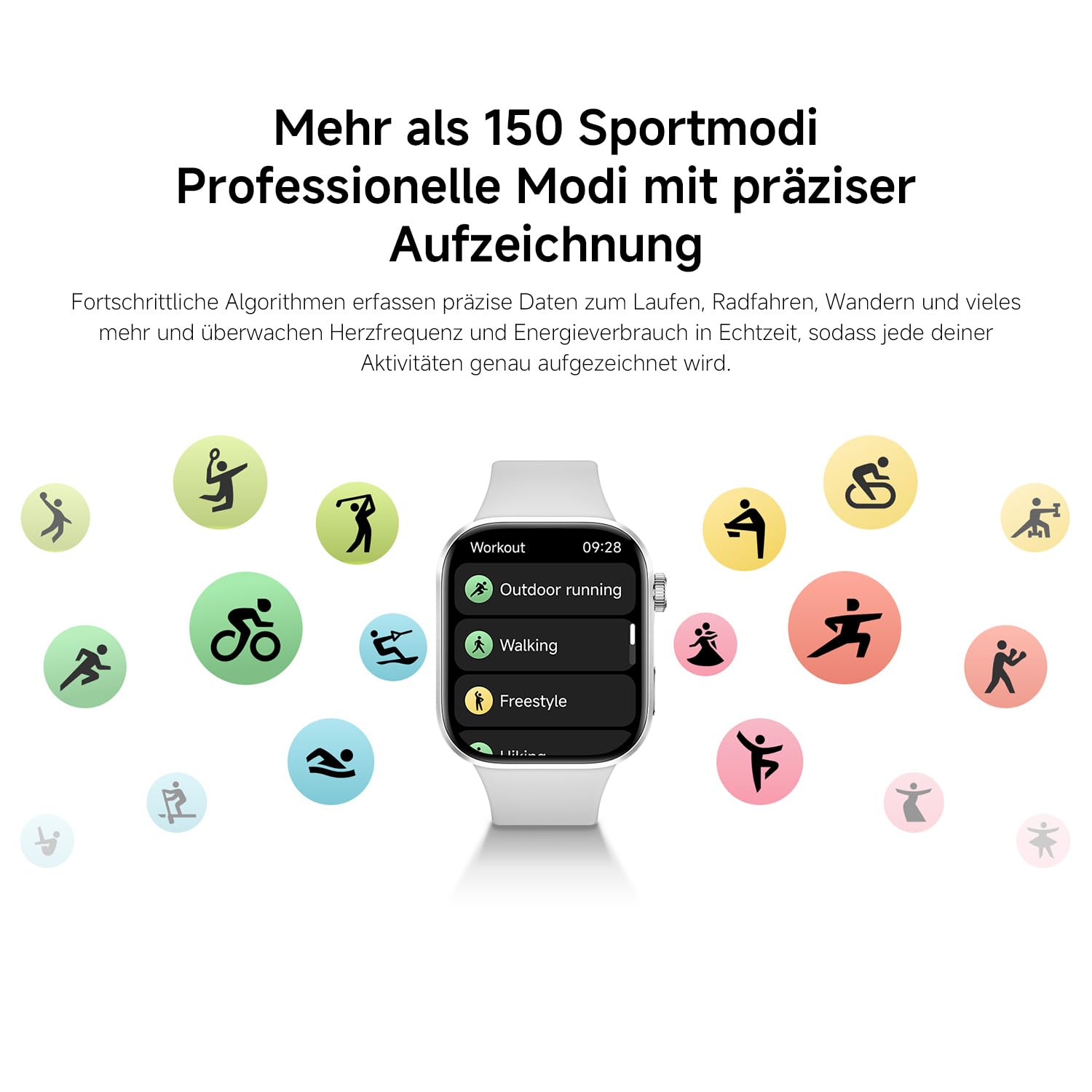 XIAOMI Redmi Watch 6 NFC, Smartwatch für Damen und Herren, 2.07'' AMOLED, Fitnesstracker mit Herzfrequenz-/Schlaf-, 150+ Sportmodi, 24 Tage Akkulaufzeit, 5ATM, GPS, Android&iOS, Black