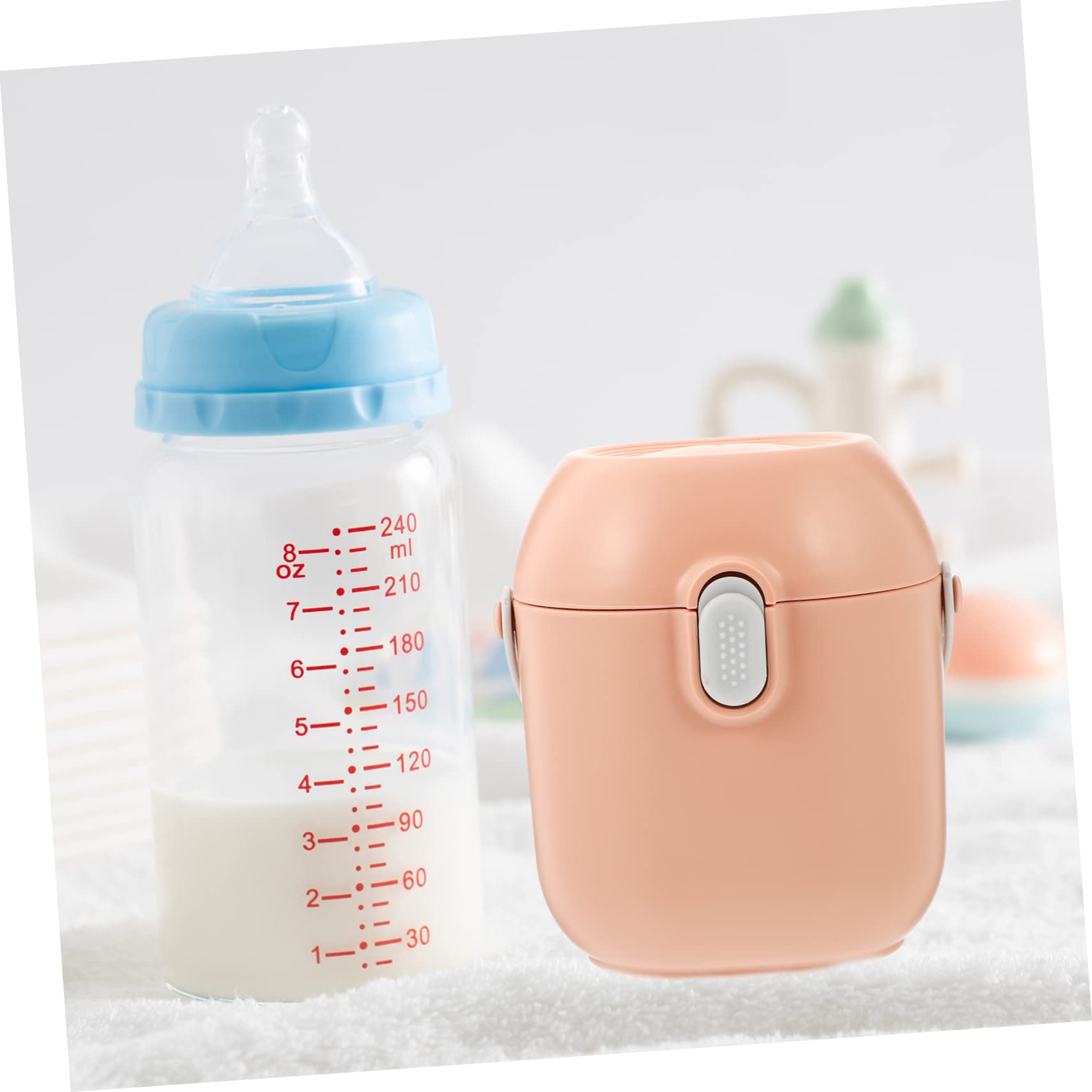 CORHAD Formula Dispenser with Spoon Portable Milk Powder Storage Box Sealed Container for Travel Lightweight and Convenient Food Storage