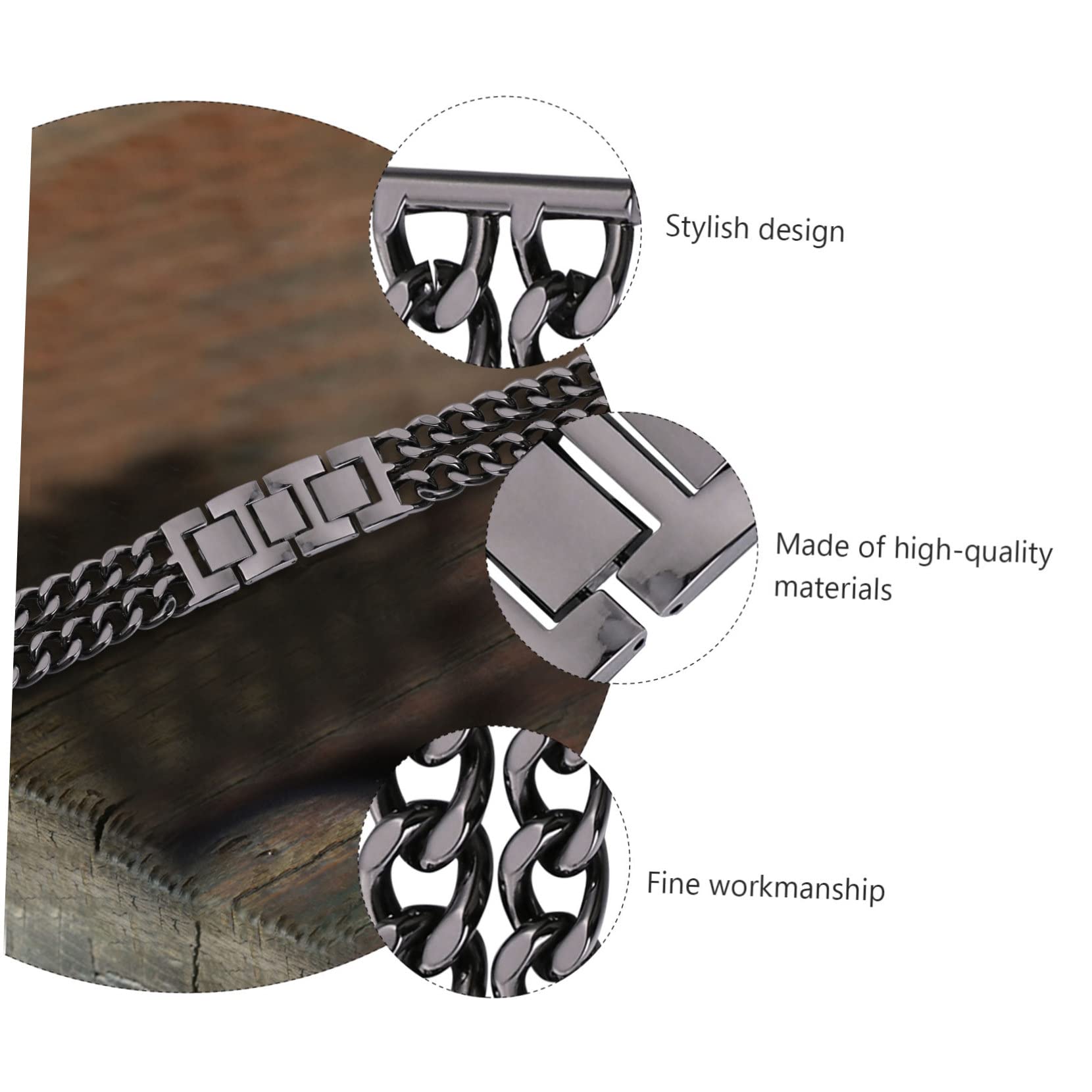DOITOOL 3St Gurt tischband stainless steel valentinstags mother day tuten ساعة يد weihnachten am kamin eavliche weihnachten weddin Metall Armband Uhrkette leicht Rostfreier Stahl
