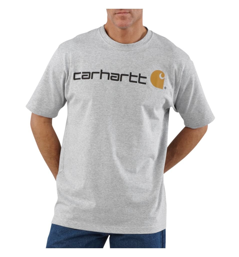 Carhartt Koszulka robocza męski Signature Logo Short Sleeve Midweight Jersey T-Shirt K195