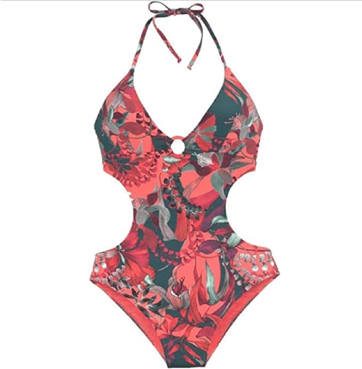 Costume da Bagno Donna Intero Sexy Tinta Unita Bikini Donna Push up Un Pezzo Costumi Interi Donna con Tracolla Regolabile Estate Beachwear Donna Costume da Bagno Push Up Imbottito Reggiseno