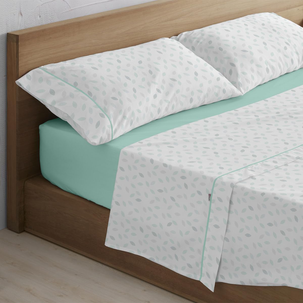 Juego de sábanas Lucy color aqua