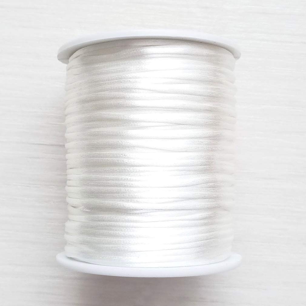 Cordoncino In Nylon Per Kumihimo | 1.5 Mm X 90 Yard | Bianco | Per Bijoux E DIY - Foto 11