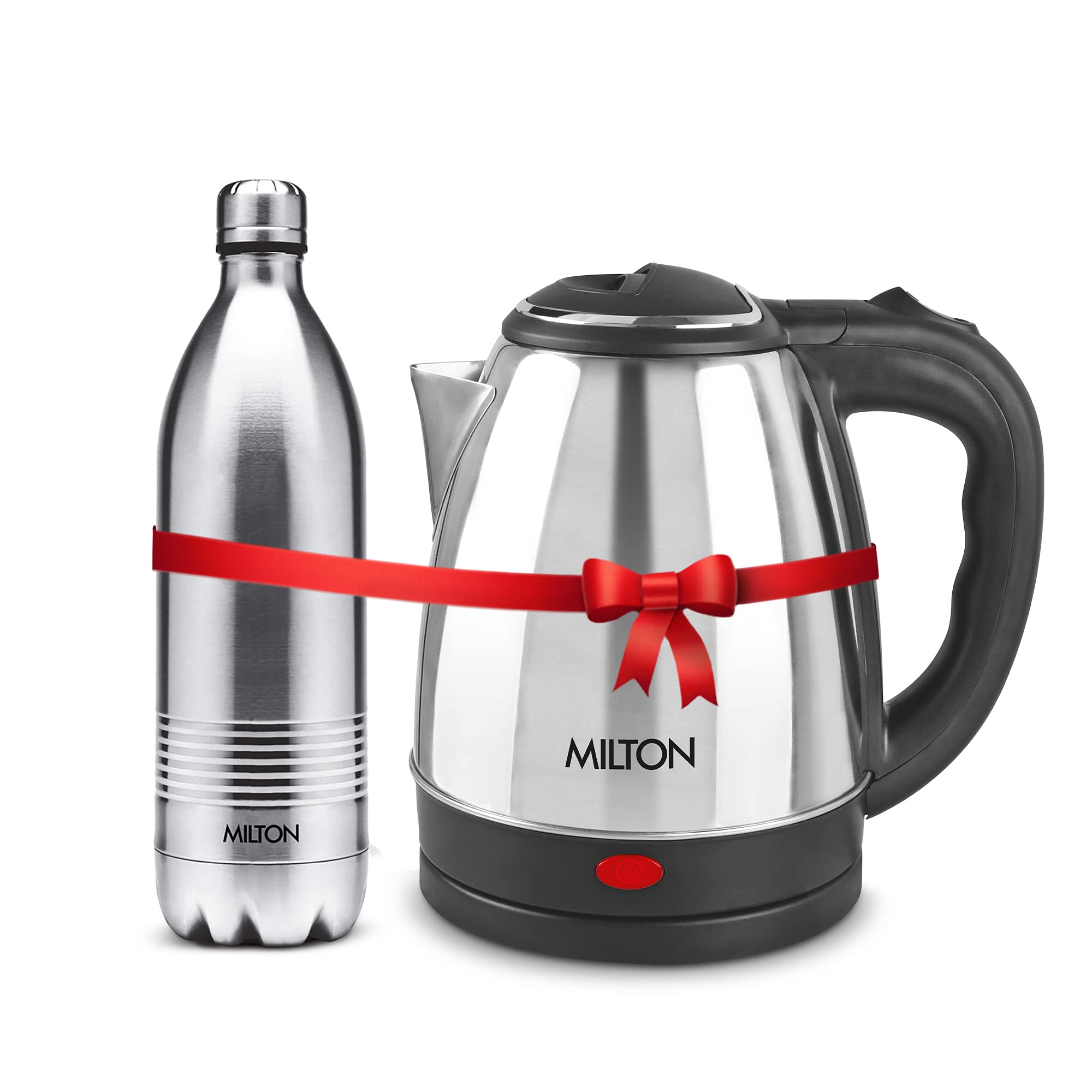 Milton Euroline Combo Set Go Electro Stainless Steel Electric Kettle, 1.5 Litres, Silver and Duo DLX Thermosteel Hot or Cold Stainless Steel Water Bottle, 1 Litres, Silver-picture-23