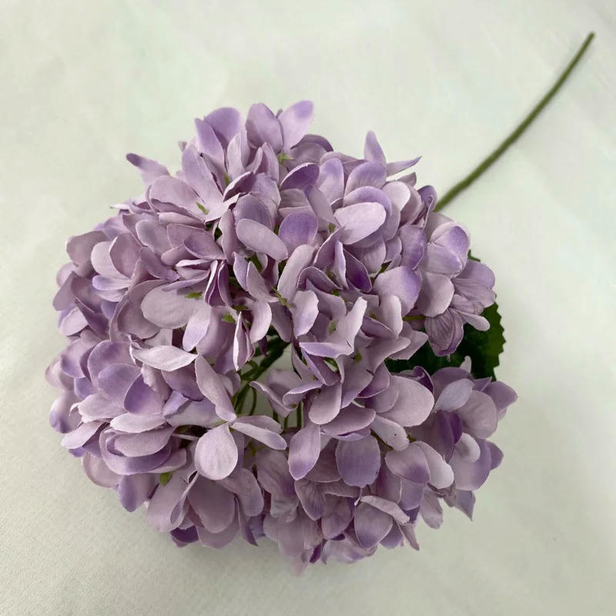 AYHTUD Artificial Flowers Cheap Silk Hydrangea Bride Bouquet Wedding New Year Decoration Home Accessories for Vase Plants Arrangement-Light purple-1pcs