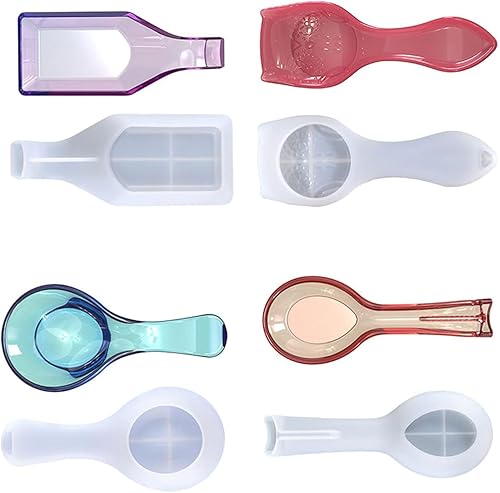 Moldes de silicona para resina,Soporte de cuchara de cristal epoxi molde,Soporte de joyería de reposo de utensilios,Molde de silicona para