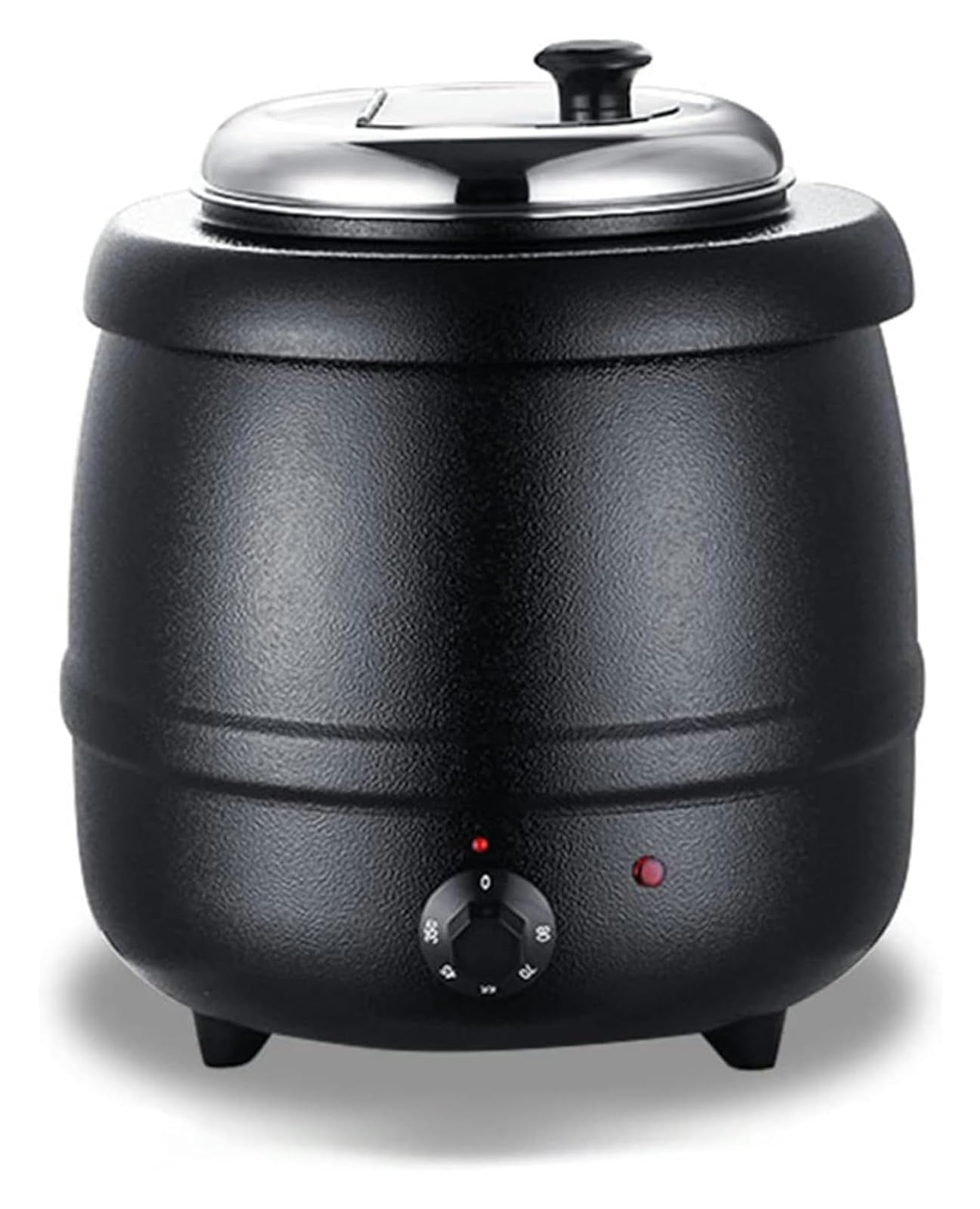 Zuppiera Elettrica, Bollitore per Zuppe, Scaldavivande da 10 litri in acciaio inox, for scaldavivande a buffet(Black)