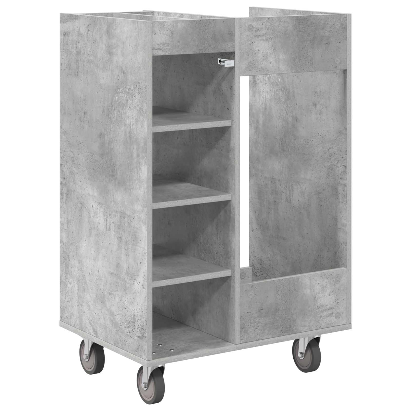 Gecheer Golfschrank mit Rädern, Aufbewahrungsschrank für Golfzubehör, 65 x 45 x 98 cm, Holzschrank mit Metallrückwand, freistehende Regale, für Garage oder Wohnraum