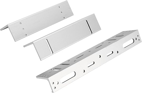 Electromagnetic Lock with Z and L Bracket 600LBS 280KG Holding Force Electric Magnetic Door Lock 12V Fail Safe NC Mode for Access Control System