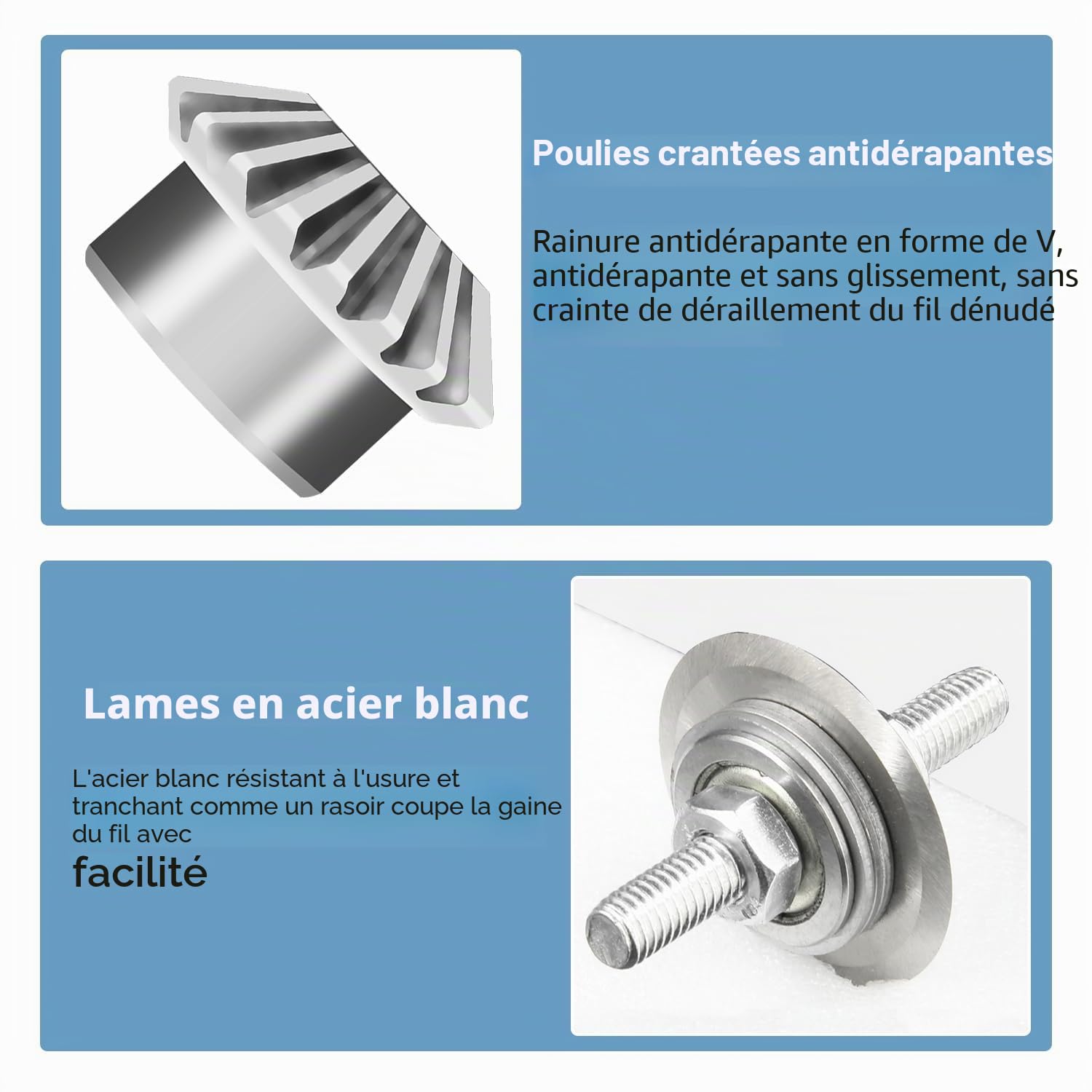 Denudeuse de Cable Electrique Manuelle, Machine a Denuder Le Cuivre Les Fils Avec un DiamèTre de DéNudage de 1 à 25 mm, Pince a Denuder AdaptéE Aux Fils de Cuivre, Fils D'aluminium