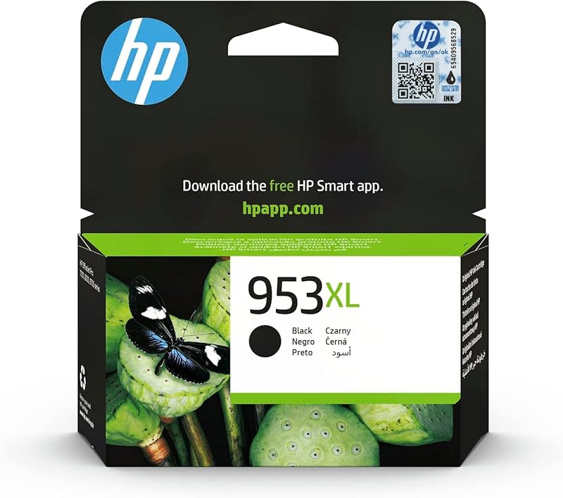 HP 953XL, Cartouche d'encre noire, Grande capacité, Originale, L0S70AE, Compatible avec les Imprimantes OfficeJet Pro 7720 / 7730 / 7740 / 8210 / 8710/ 8720 / 8730 / 8740