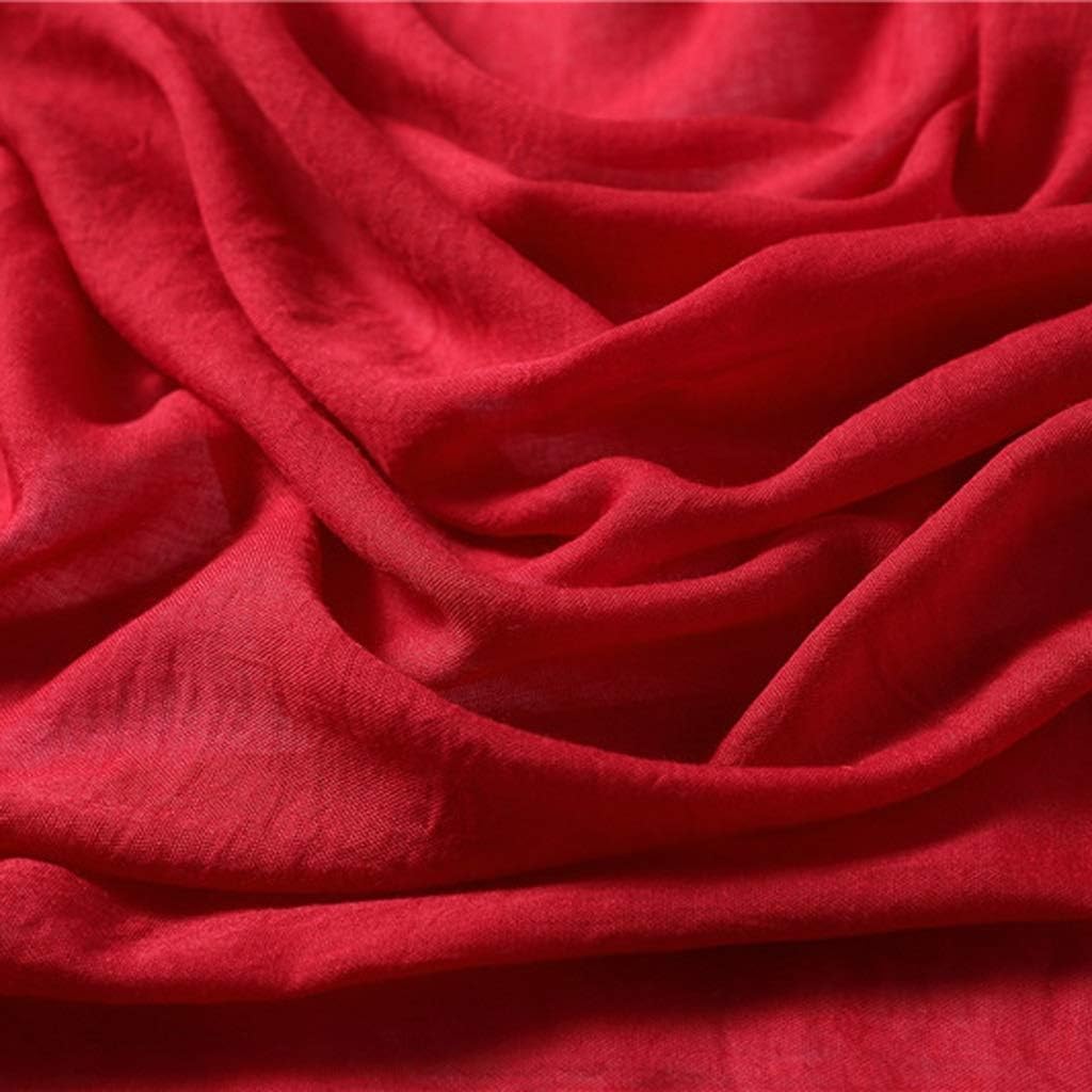 【入荷極小！新作】レース刺繍コットンスカーフ女性ビンテージフローラルプリントショールとラップソリッドタッセルレディ（色：C）