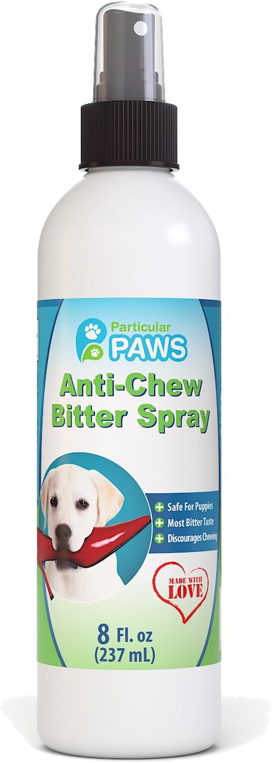 Particular Paws Anti-Chew Bitter Spray for Dogs - Tea Tree Oil to Help Soothe