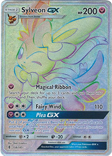 Pokemon Sylveon-GX - 158/145 - Secret Rare - Sun & Moon: Guardians Rising