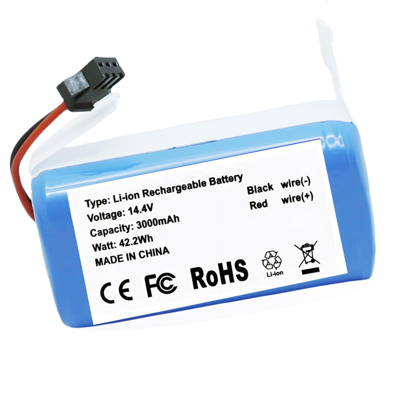 Abatinvo 14.4V 3000mAh 850T Battery Compatible with Proscenic 850T 850P Neatsvor X500 X520 X600 Ultenic D5/ D5S Pro Series Robot Vacuum Cleaner, Fits CMICR18650F8M7-4S1P