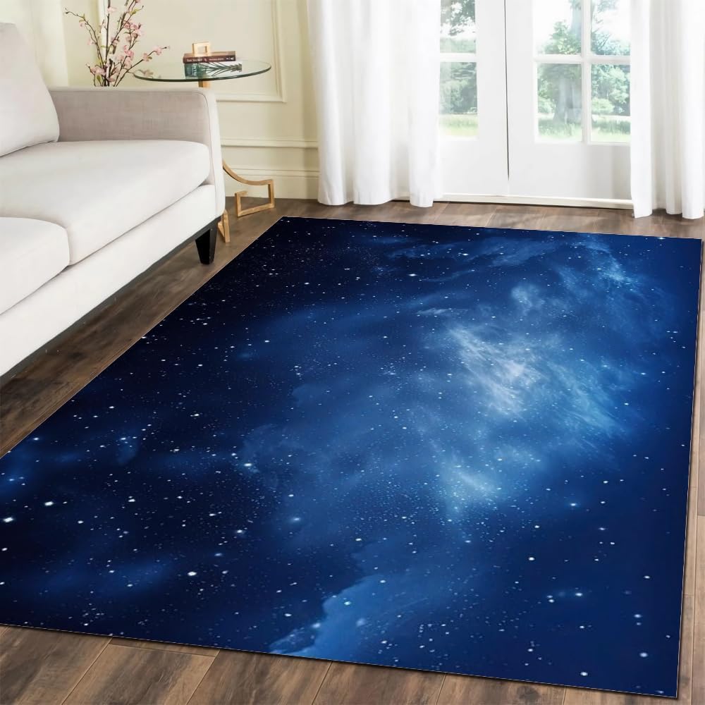 Tapis de salon 3D paysage spatial pour décorer une chambre d'enfant ou un hôtel