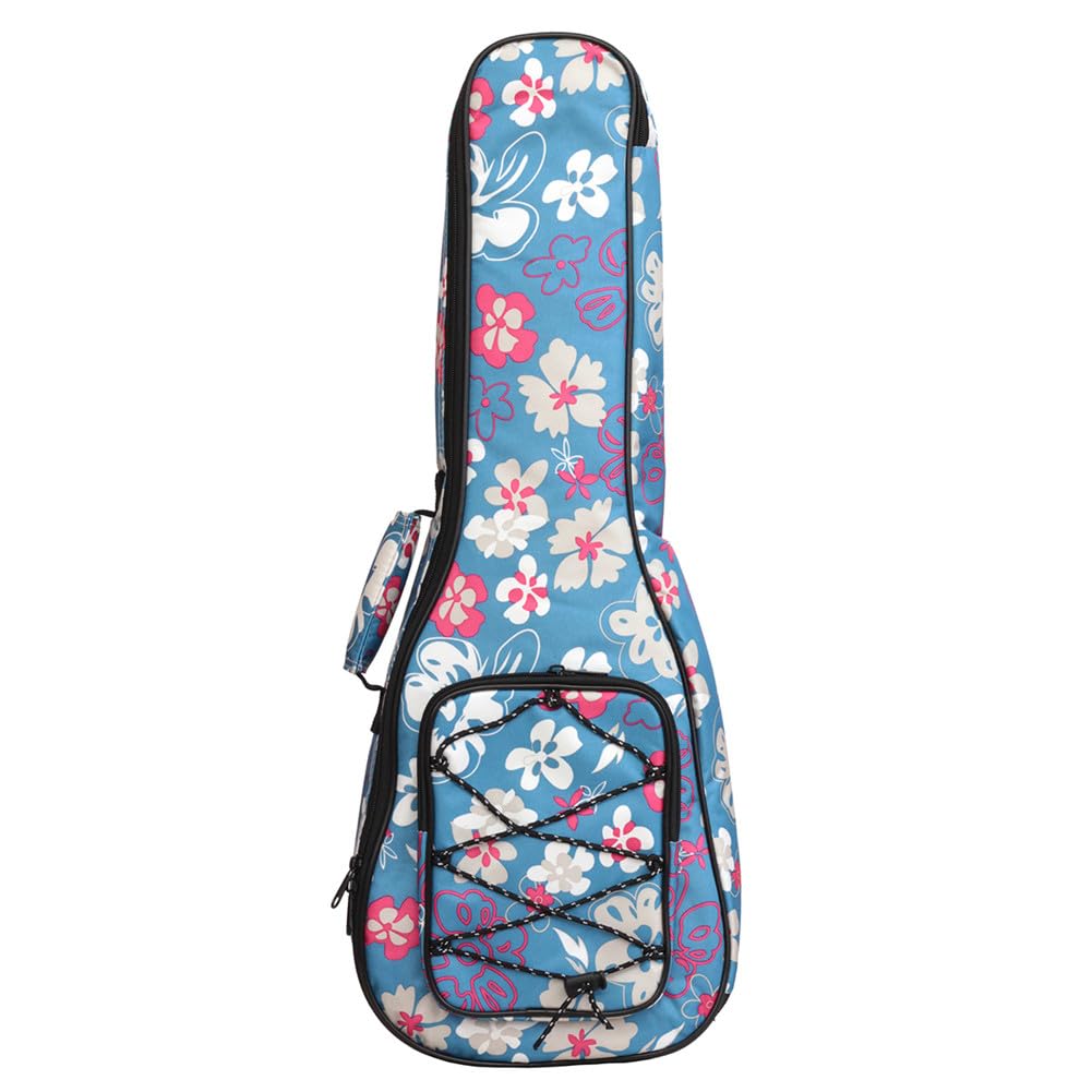 Housse Ukulélé 23 Pouces Rembourrée Avec Bretelles - Sac Protection Soprano Concert Noir
