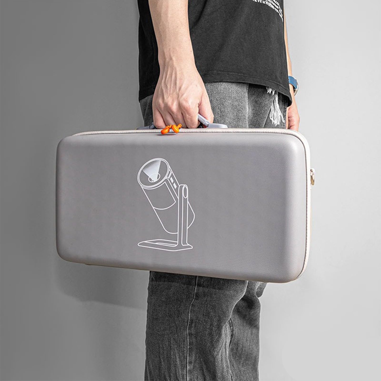 Robuste, stoßfeste Hartschalen Tragetasche mit wasserdichtem Design, multifunktionale Reise Aufbewahrungstasche für Play 6, wasserdichte Projektor Zubehörtasche