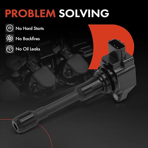 Miniatura 7 de A-Premium Paquetes de bobinas de encendido de motor compatibles con Nissan Altima Rogue Sentra Tiida Versa X-Trail FX50 M56