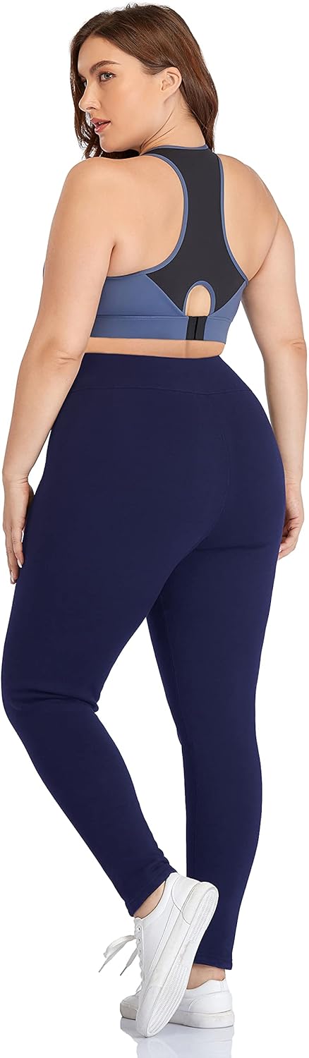 ZERDOCEAN Women's Plus Size High Waist Fleece Lined Leggings Winter Thermal Workout Yoga Pants - Image 5