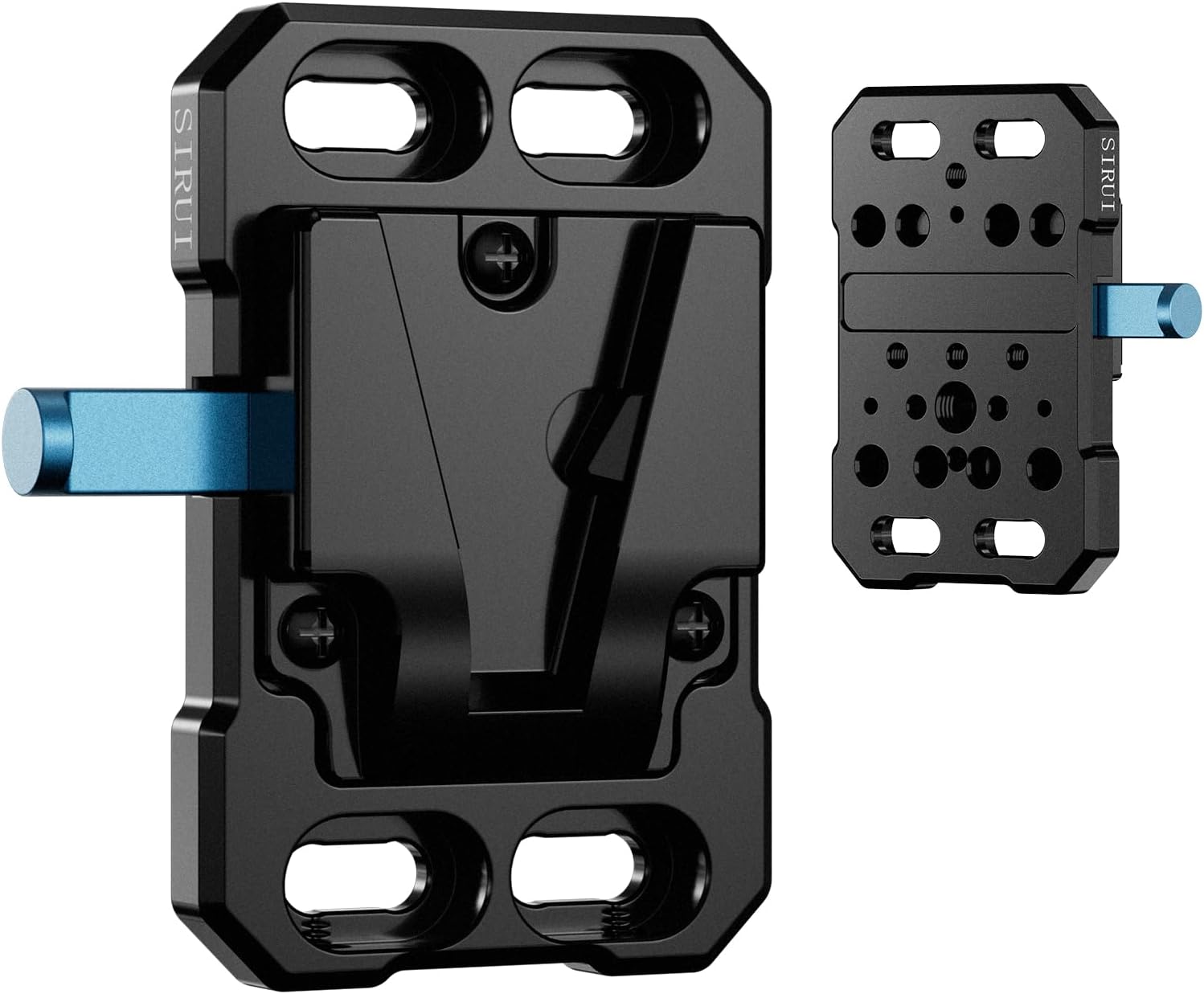 Sirui Mini V Mount Battery Plate, Small V Mount Adapter with 1/4", 3/8", M4, and M3 Multi Threads, SC-VM-B