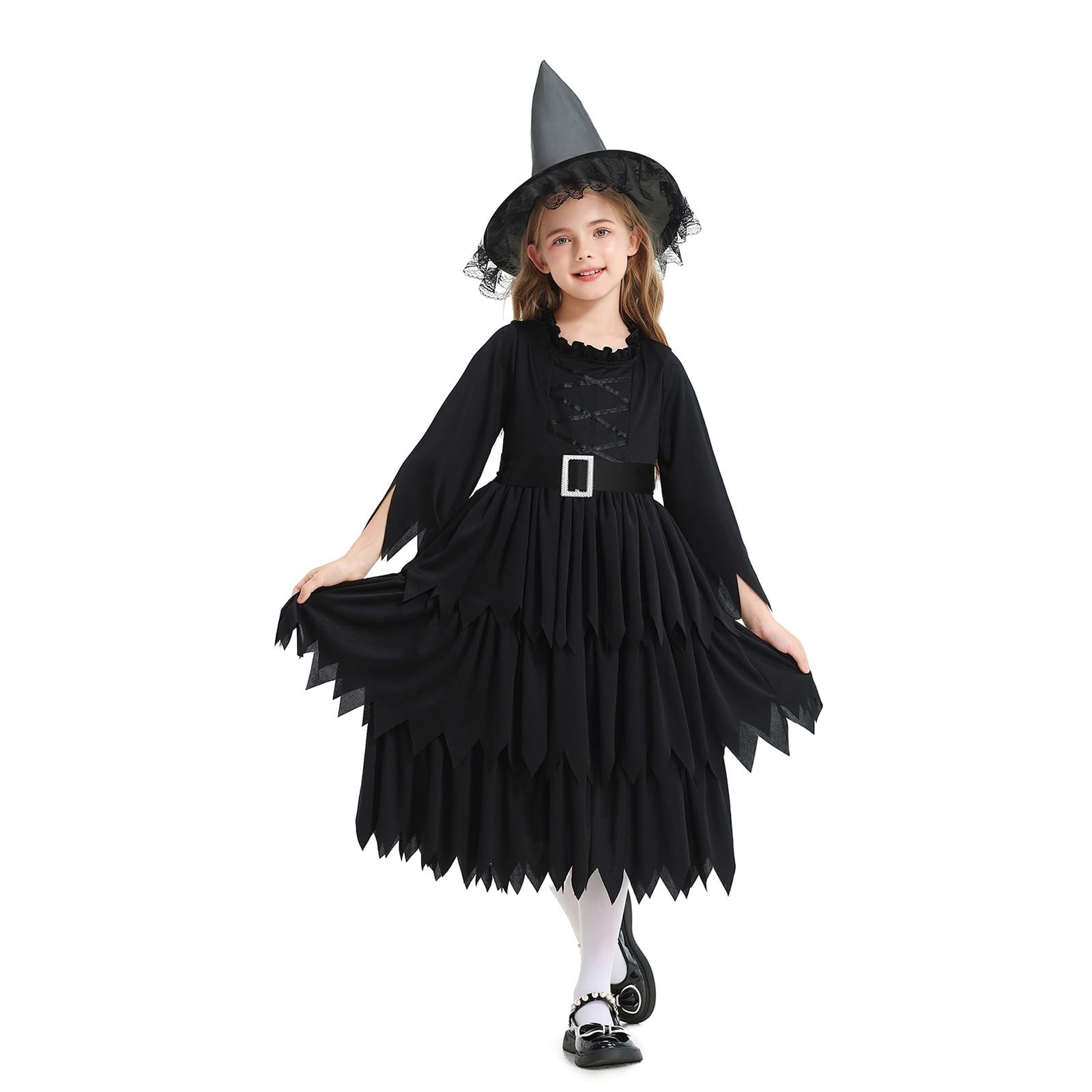 Halloween Kostüm Kinder Hexe Mädchen Halloweenkostüme Kostüme Für Kinder Hexen Verkleidung Set Witch Verkleidung Party Karnevalskostüme Karneval Mottoparty Halloween Accessoiresf