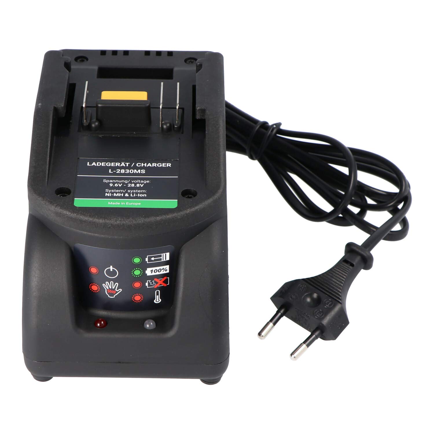 Cargador rápido para batería Birchmeier P5100, cargador para jeringa trasera Birchmeier Rec 15 ABZ, Rec 15 PZ1, máx. 3 A de corriente de carga.