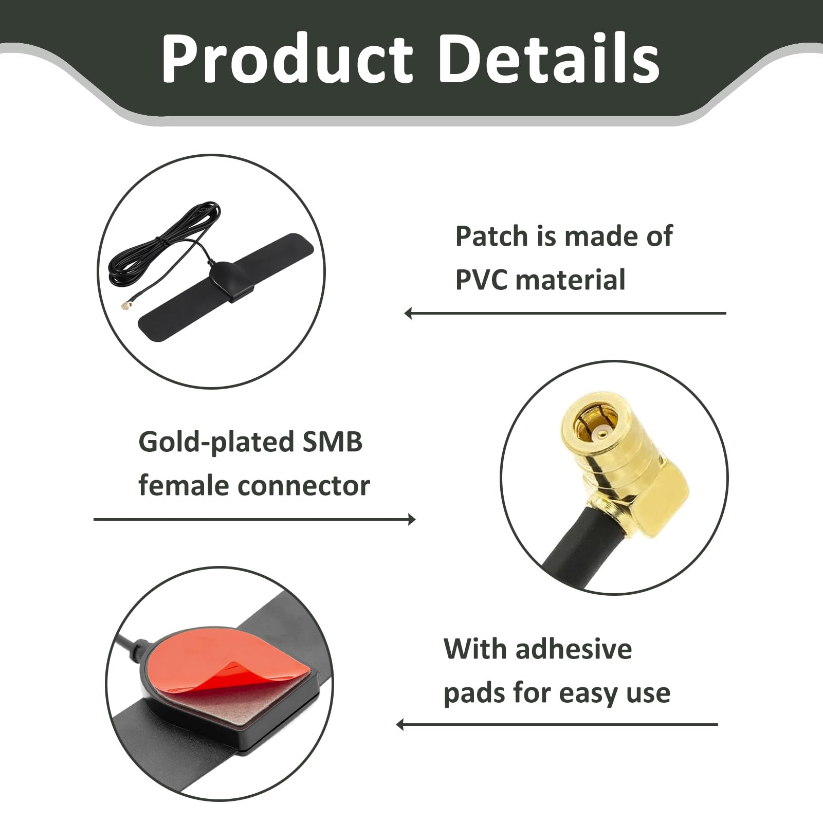 Antenna DAB Per Auto Con Connettore SMB | Migliora Ricezione Radio Digitale - Foto 3