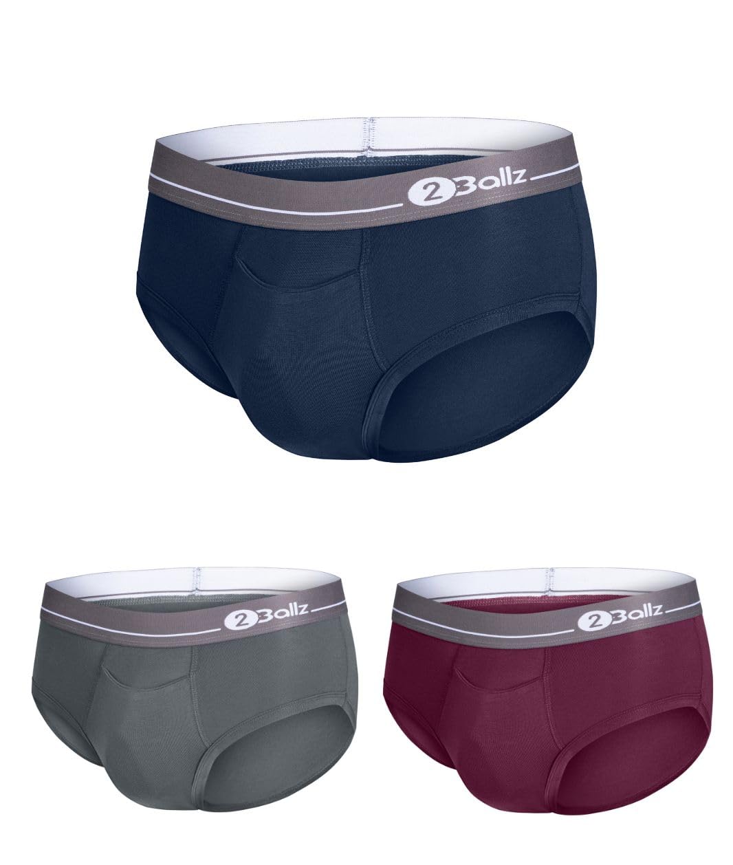 2ballz Advance Brief for Men (with Pouch) | Breathable Tencel Modal Fabric | Pouch Support Technology | 3X Softer Than Cotton | Anti Odour | Ultrasoft Waistband | Pack of 3.-picture-17