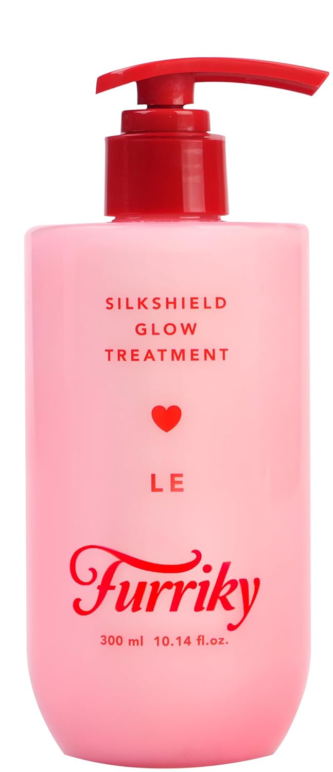 SilkShield Glow Treatment LE, Ceramide Moisture Care, 4 Plant Oil Blend, Hydrating Deep Conditioner for Dry Hair, Smooth & Shine Finish, Apple & Floral Scent, K Beauty Hair Care, 10.14 fl oz