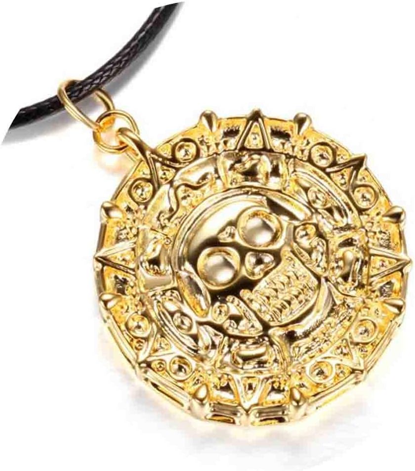 Modern Jewelry Makes you look more beautiful The Pirates Of The Caribbean Aztec Vintage Coin Necklace Offering Different Style Designs