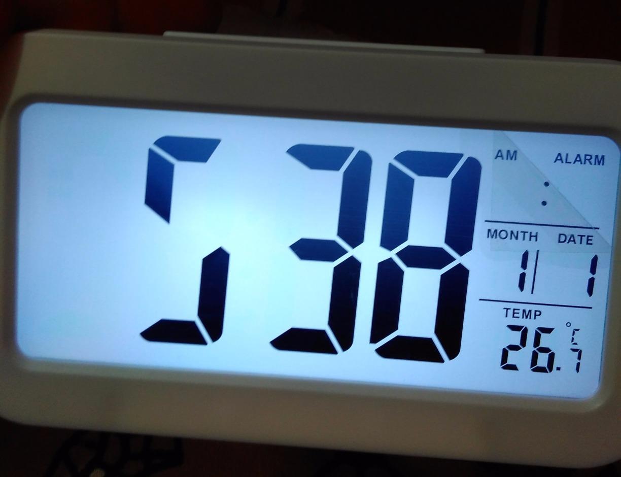 Buy Fiestar Large Lcd Display Digital Alarm Clock,Low Light Sensor