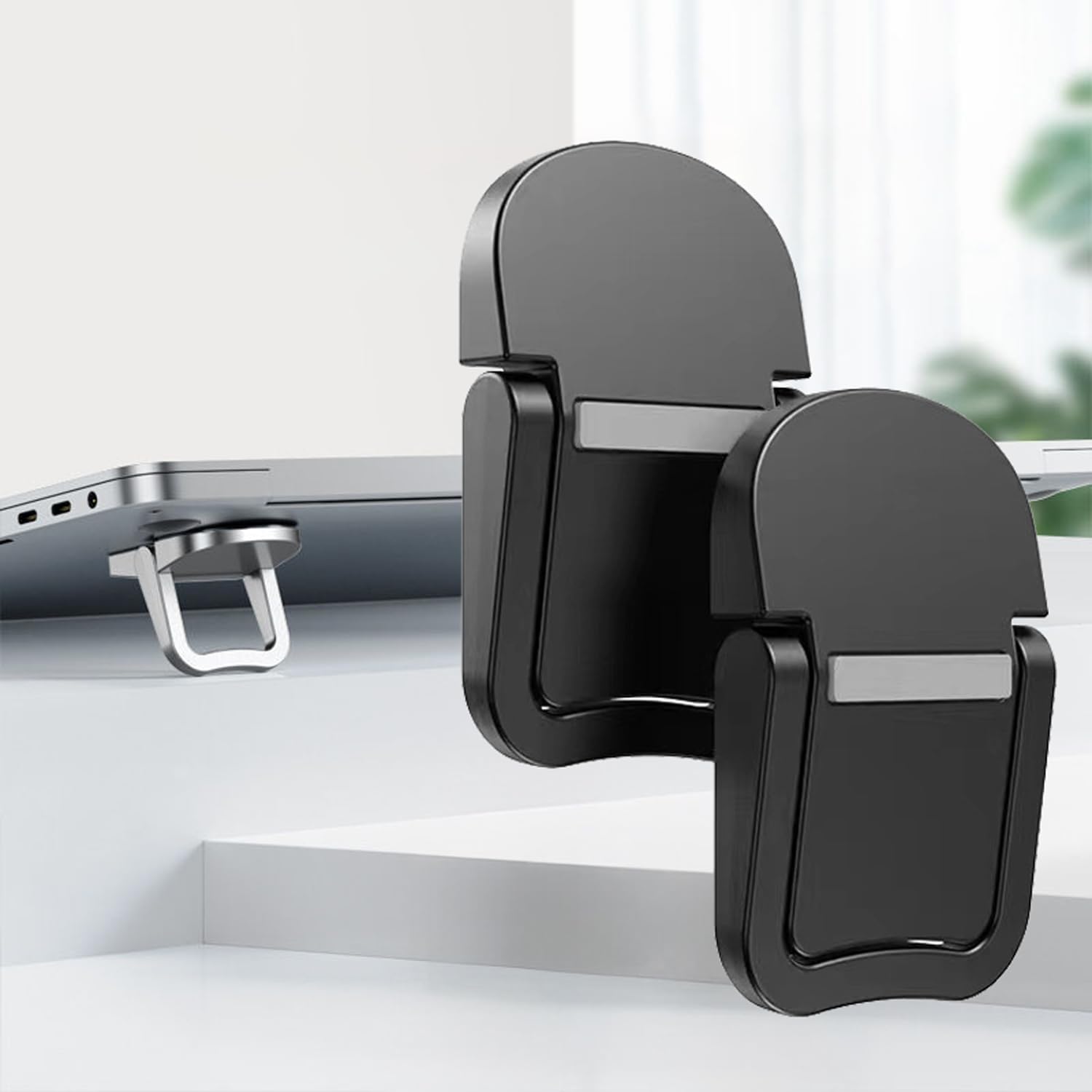 Compact Foldable Laptop Stand Invisible Ergonomic ABS for 25 4-45 72 cm Laptops Tablets Phones for Travel Office